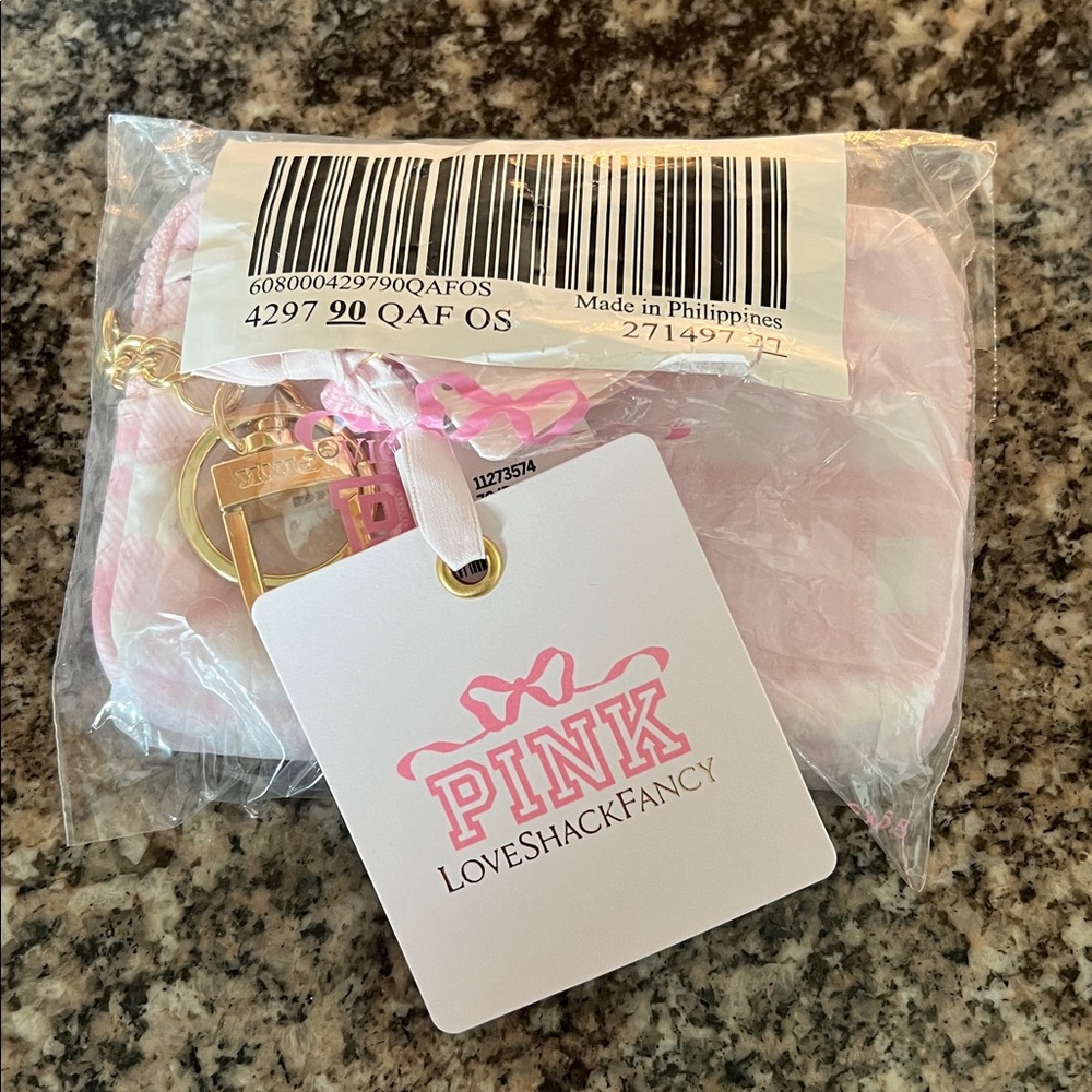 Pink x LoveShackFancy Zip Card Case - Picture 5 of 6